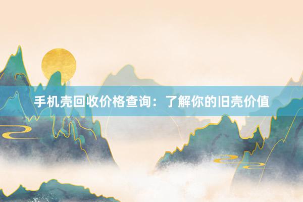 手机壳回收价格查询：了解你的旧壳价值